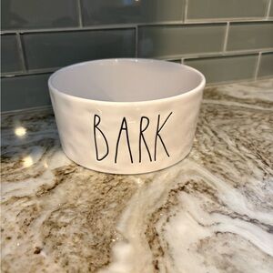 Rae Dunn Bark Ceramic New Dog Bowl